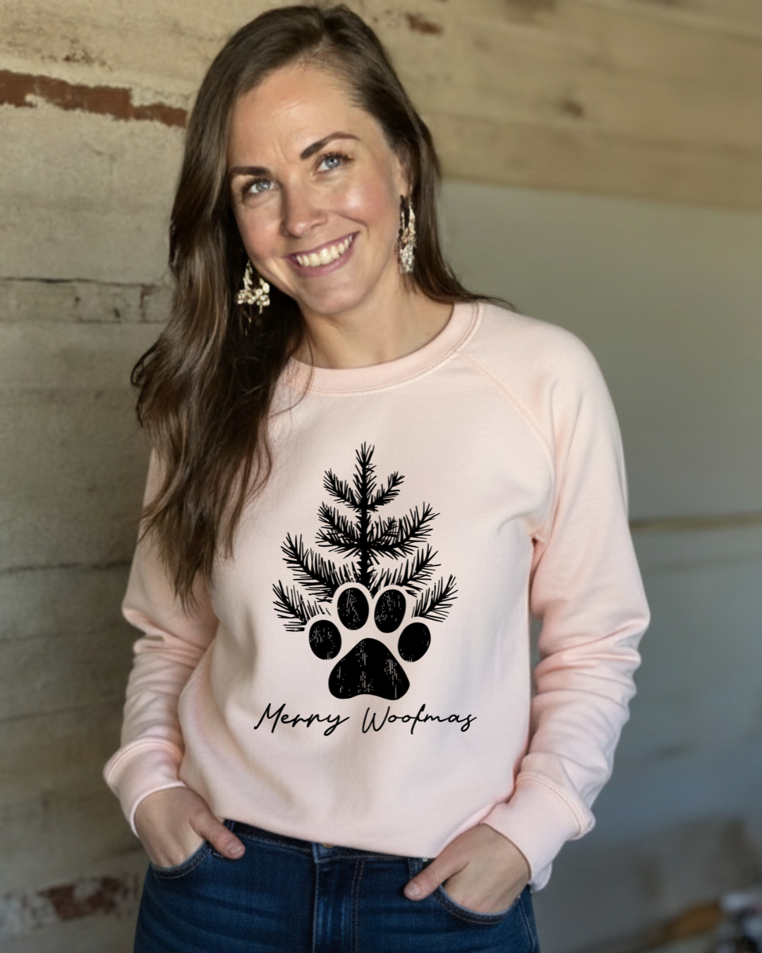 “Merry Woofmas” Sweatshirt | Dog Lover Christmas Crewneck