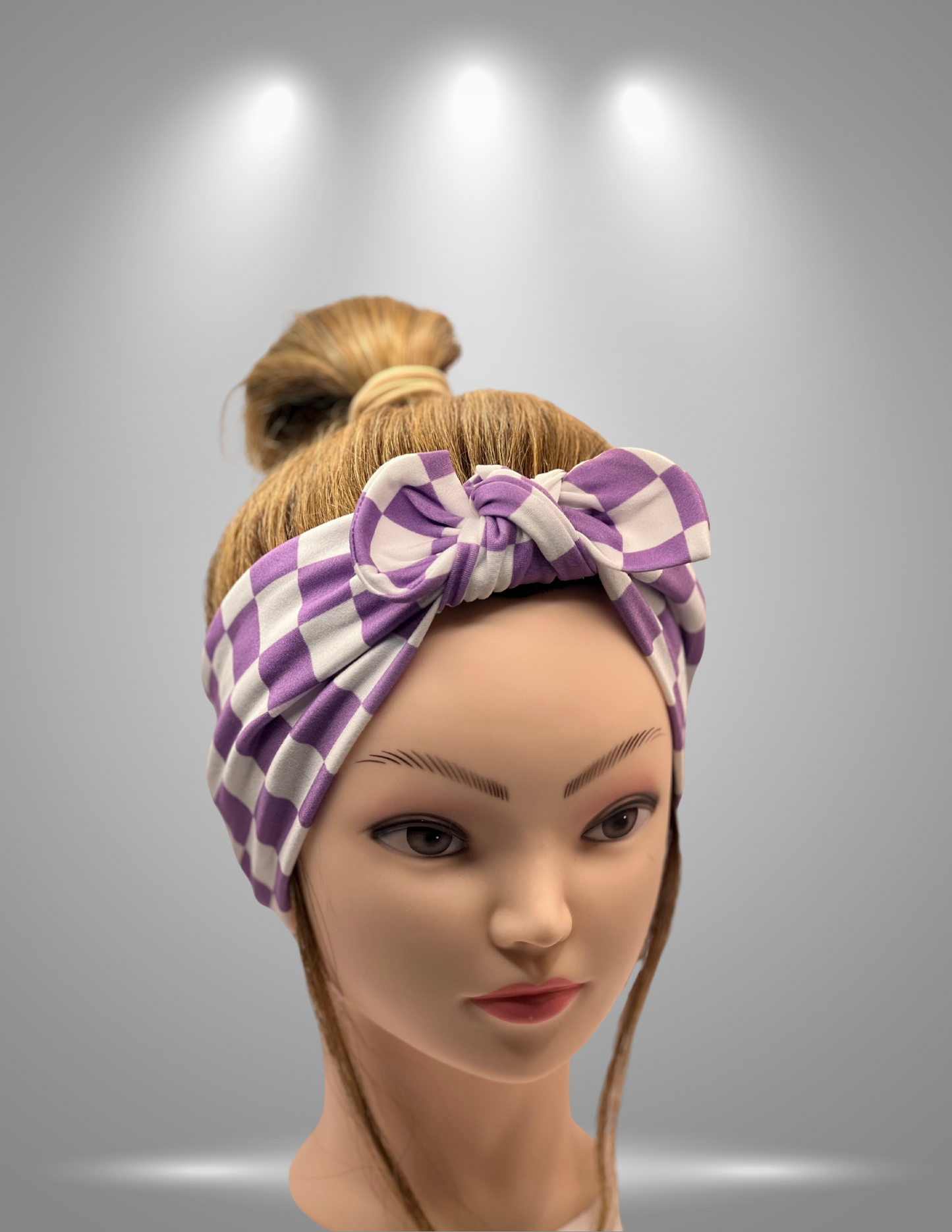 Purple and White Checkers