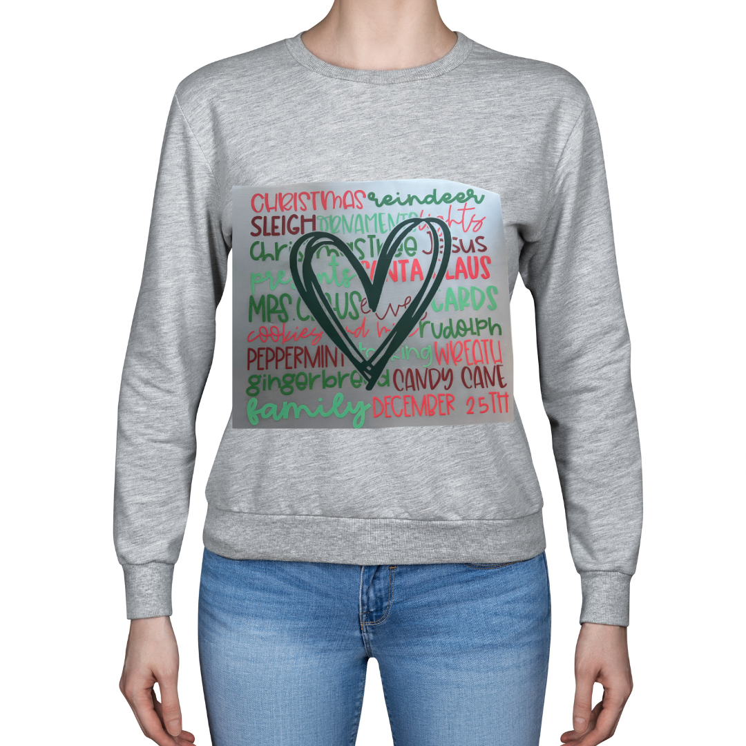 Christmas heart sweater