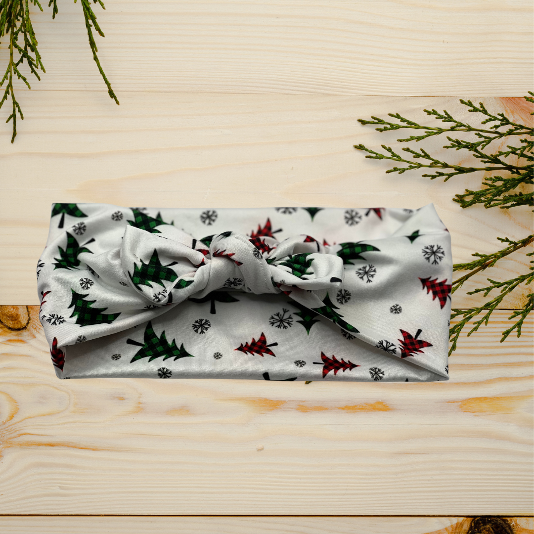 Colored Christmas Trees Headband