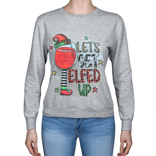 Let's get elfed up sweater