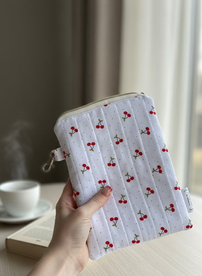 Sweet Cherry Quilted Pouch