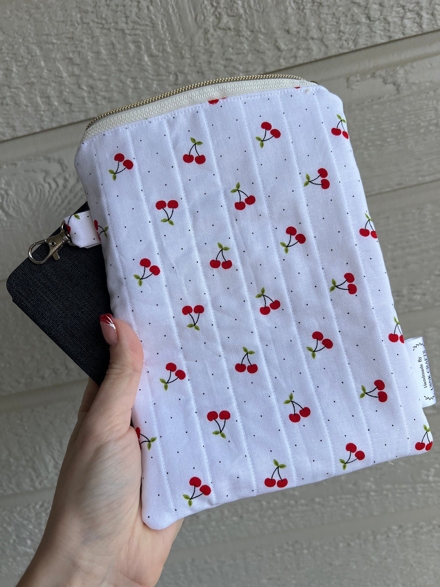 Sweet Cherry Quilted Pouch