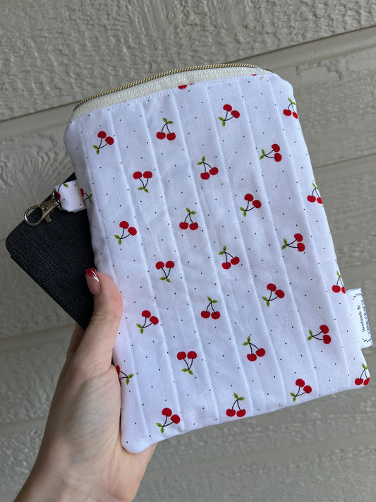 Sweet Cherry Quilted Pouch