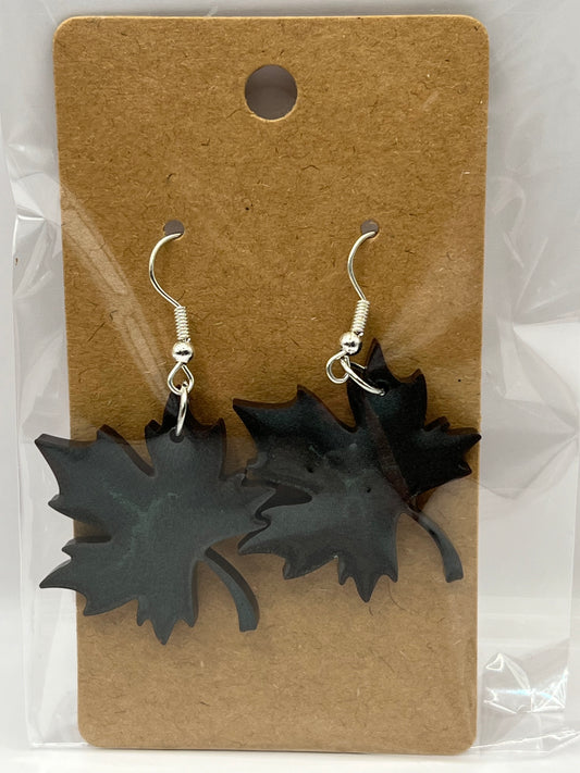 Metallic Black Earrings