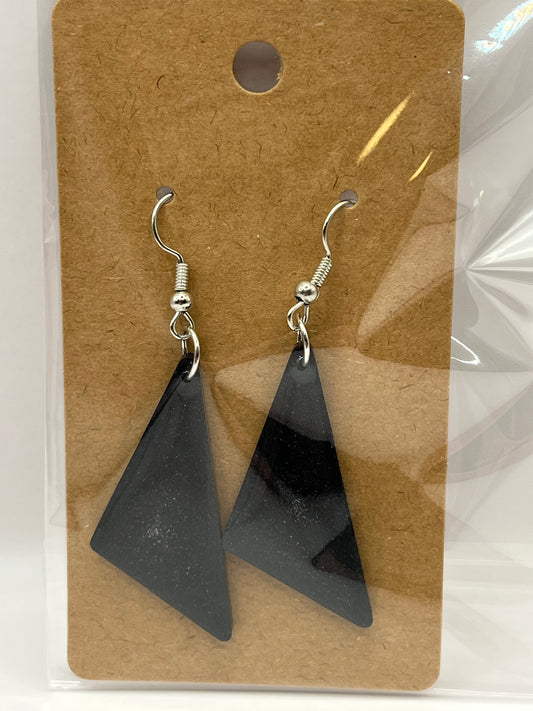 Metallic Black Earrings