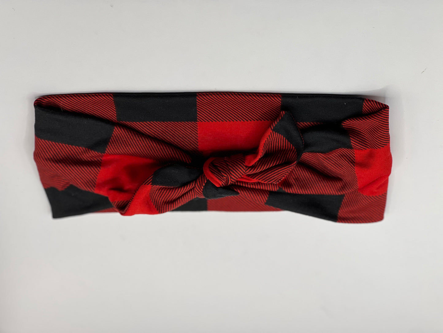 Black & Red Plaid Headband